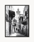 Marrakech – Medina Shadows framed canvas print, product packshot