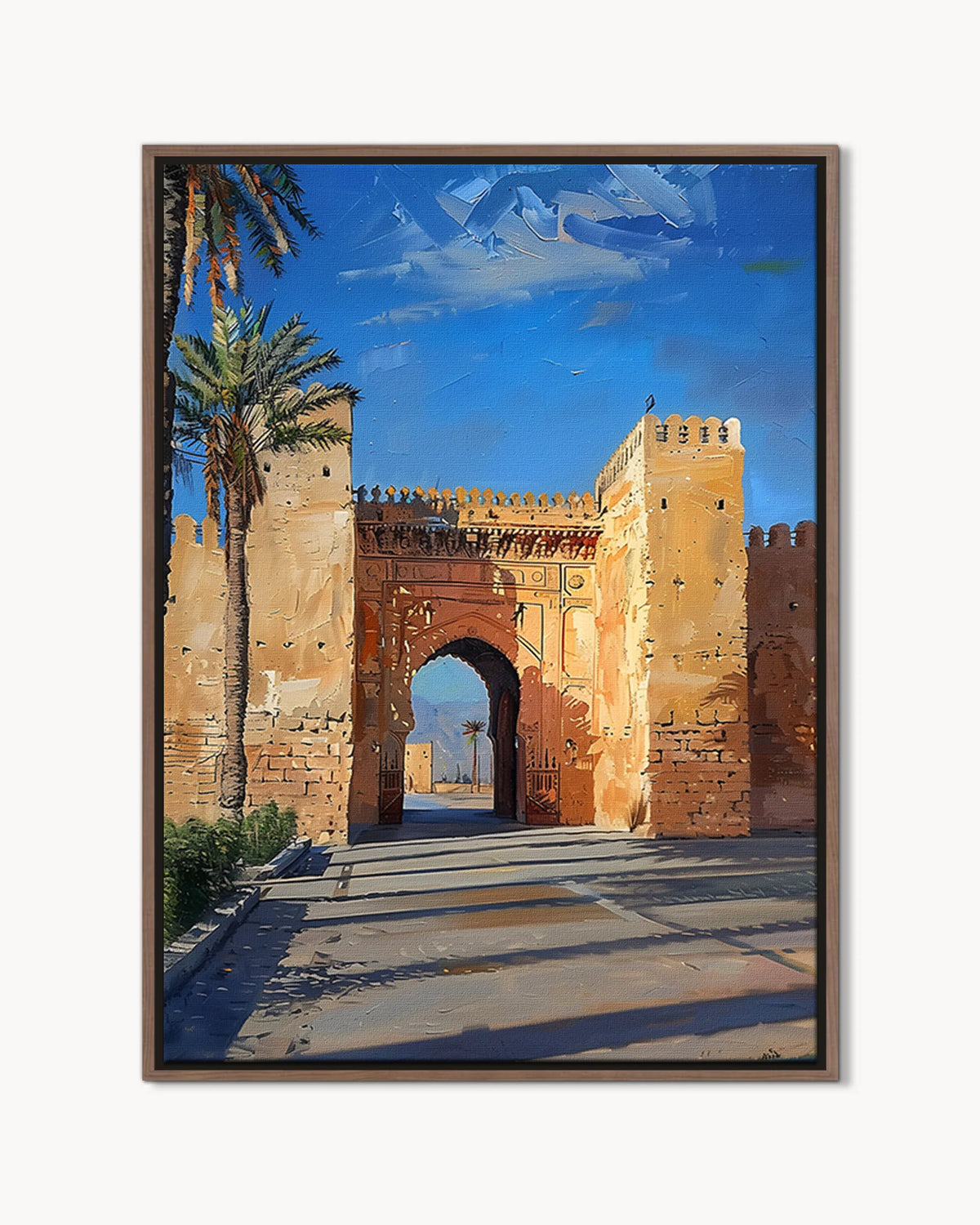 Oujda – The Imperial Gate framed canvas print, product packshot