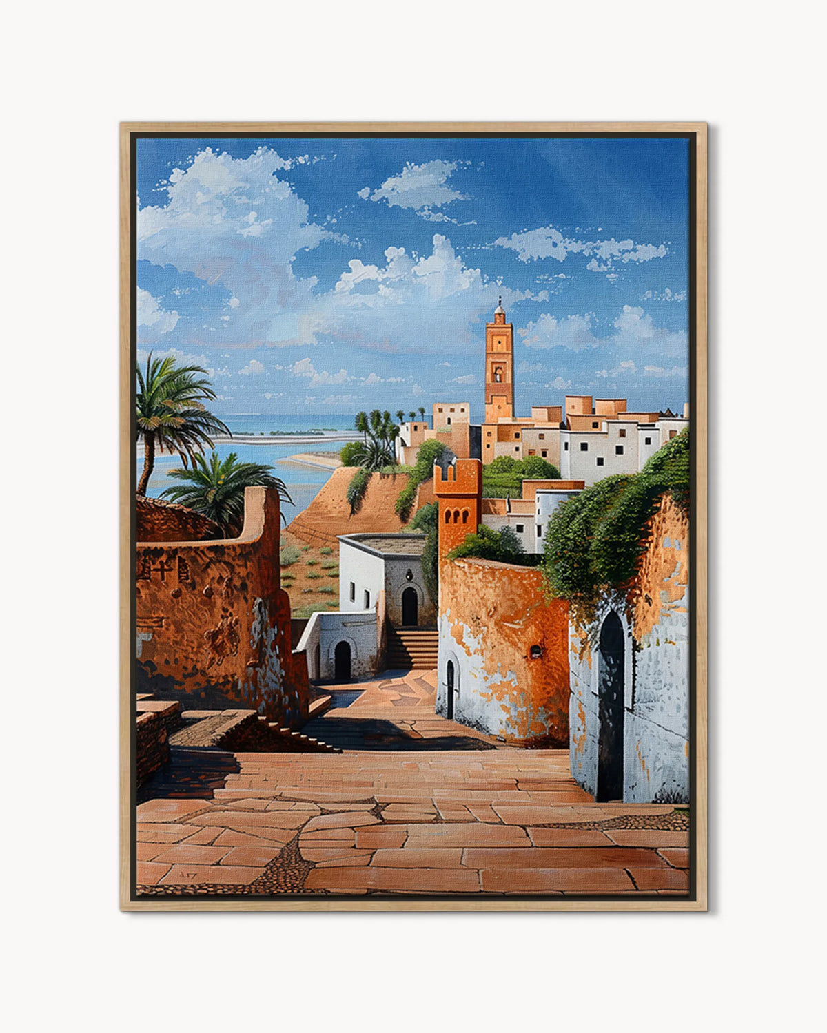 Rabat – Kasbah of the Oudayas framed canvas print, product packshot