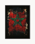 Flag – Dark Grunge framed canvas print, product packshot