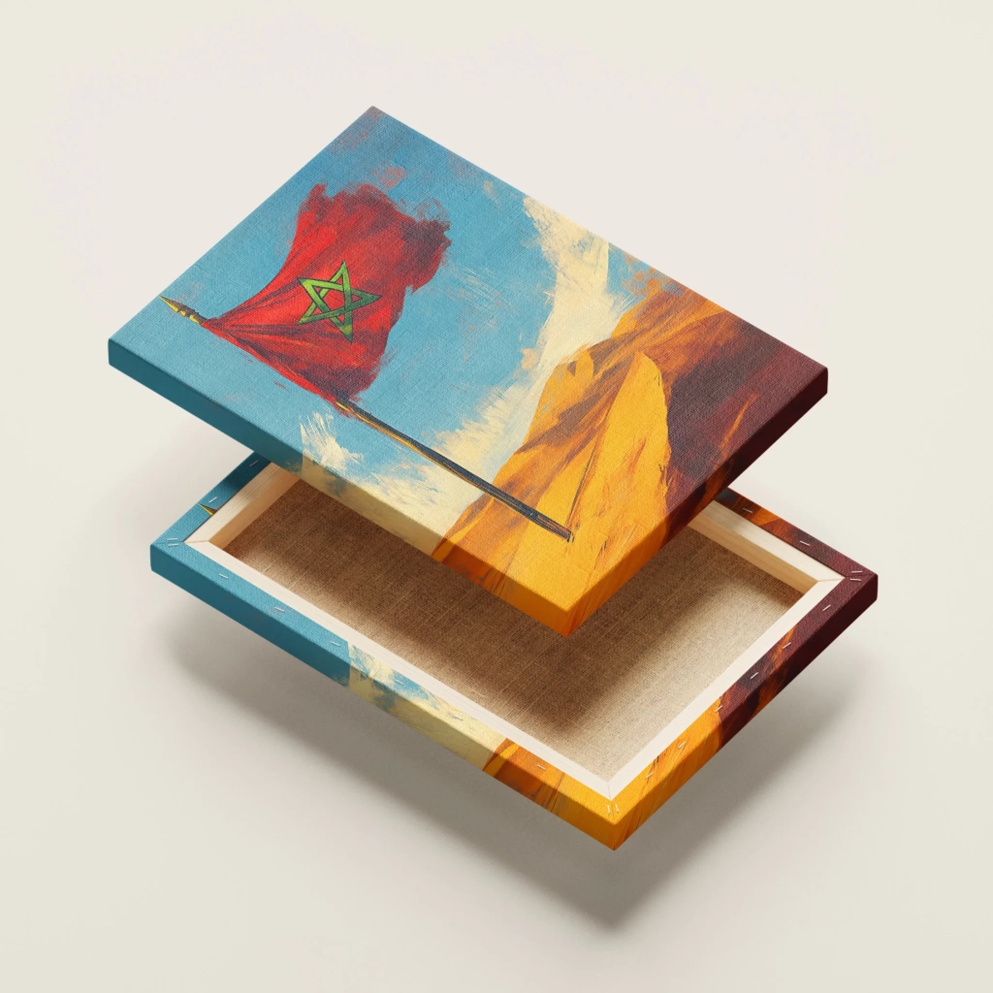 High-resolution visual of the Planted flags wall art, shown either in a stylish interior setting or as a detailed product mockup.