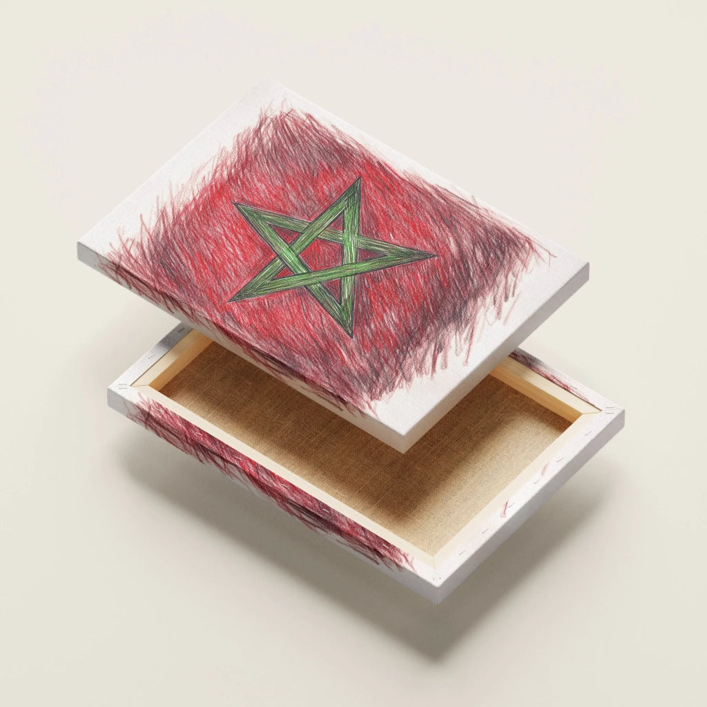 High-resolution visual of the Sketch flags wall art, shown either in a stylish interior setting or as a detailed product mockup.