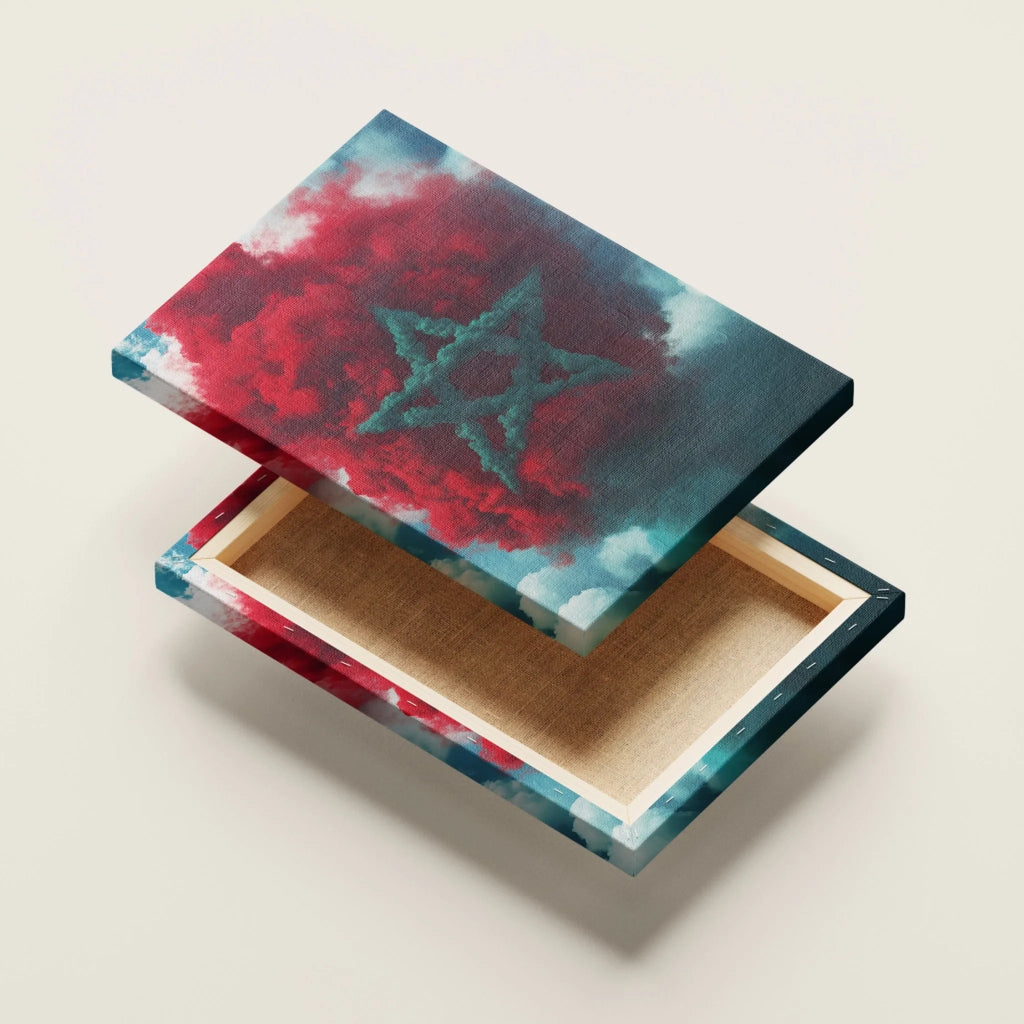 High-resolution visual of the Smoke flags wall art, shown either in a stylish interior setting or as a detailed product mockup.