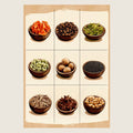 High-resolution visual of the Moroccan aromatic spices wall art, shown either in a stylish interior setting or as a detailed product mockup.