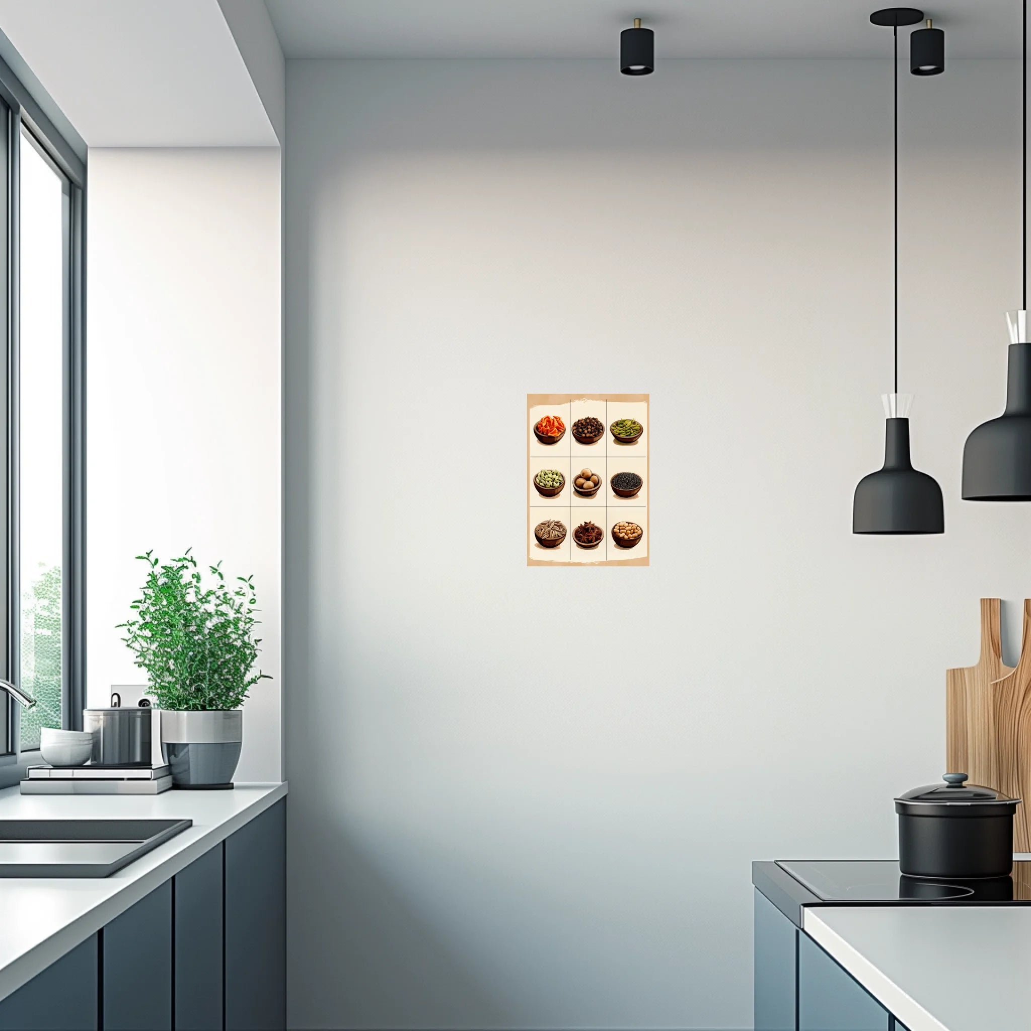 High-resolution visual of the Moroccan aromatic spices wall art, shown either in a stylish interior setting or as a detailed product mockup.