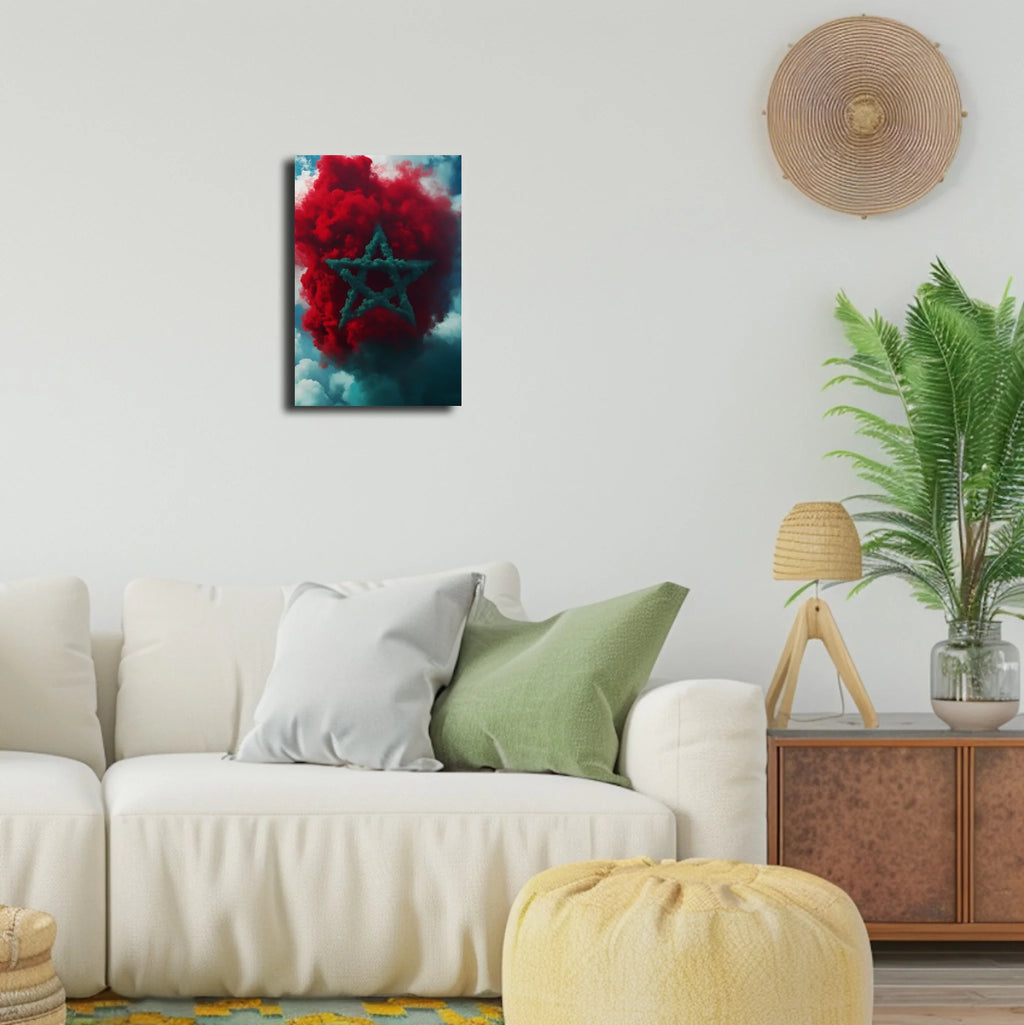 High-resolution visual of the Smoke flags wall art, shown either in a stylish interior setting or as a detailed product mockup.