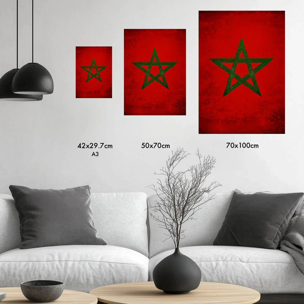 High-resolution visual of the Classic flags wall art, shown either in a stylish interior setting or as a detailed product mockup.