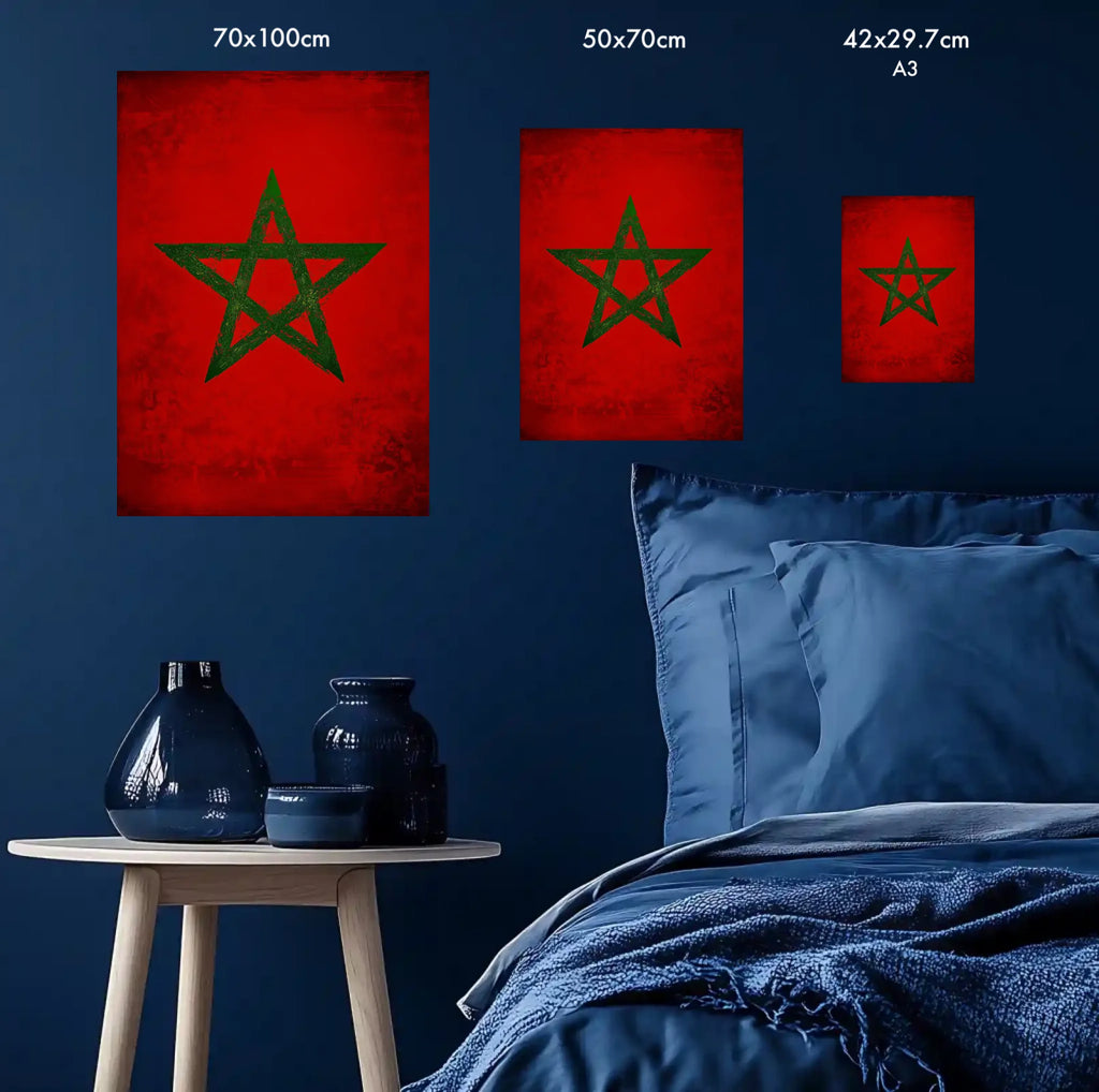 High-resolution visual of the Classic flags wall art, shown either in a stylish interior setting or as a detailed product mockup.