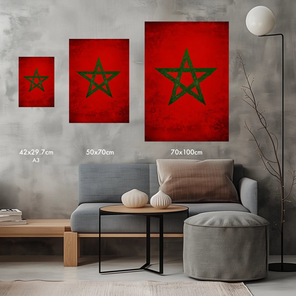 High-resolution visual of the Classic flags wall art, shown either in a stylish interior setting or as a detailed product mockup.