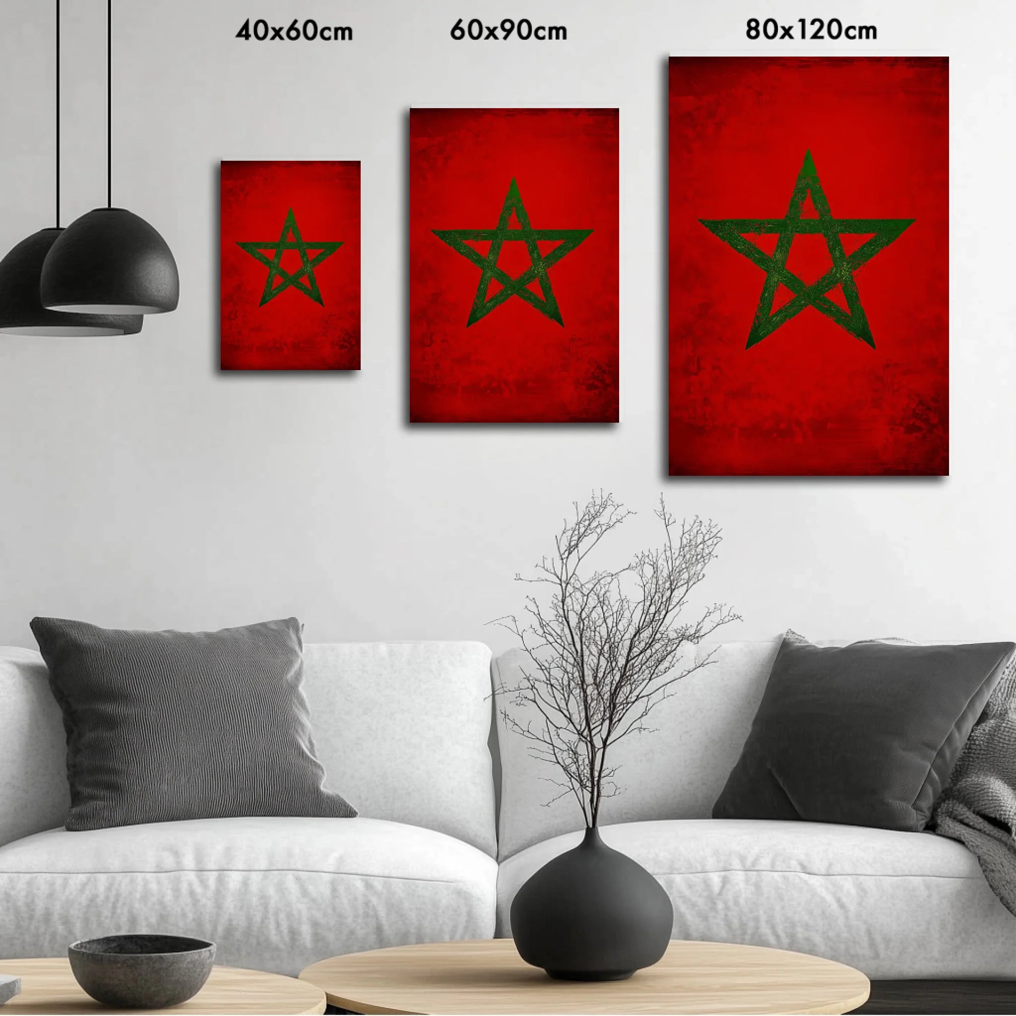 High-resolution visual of the Classic flags wall art, shown either in a stylish interior setting or as a detailed product mockup.