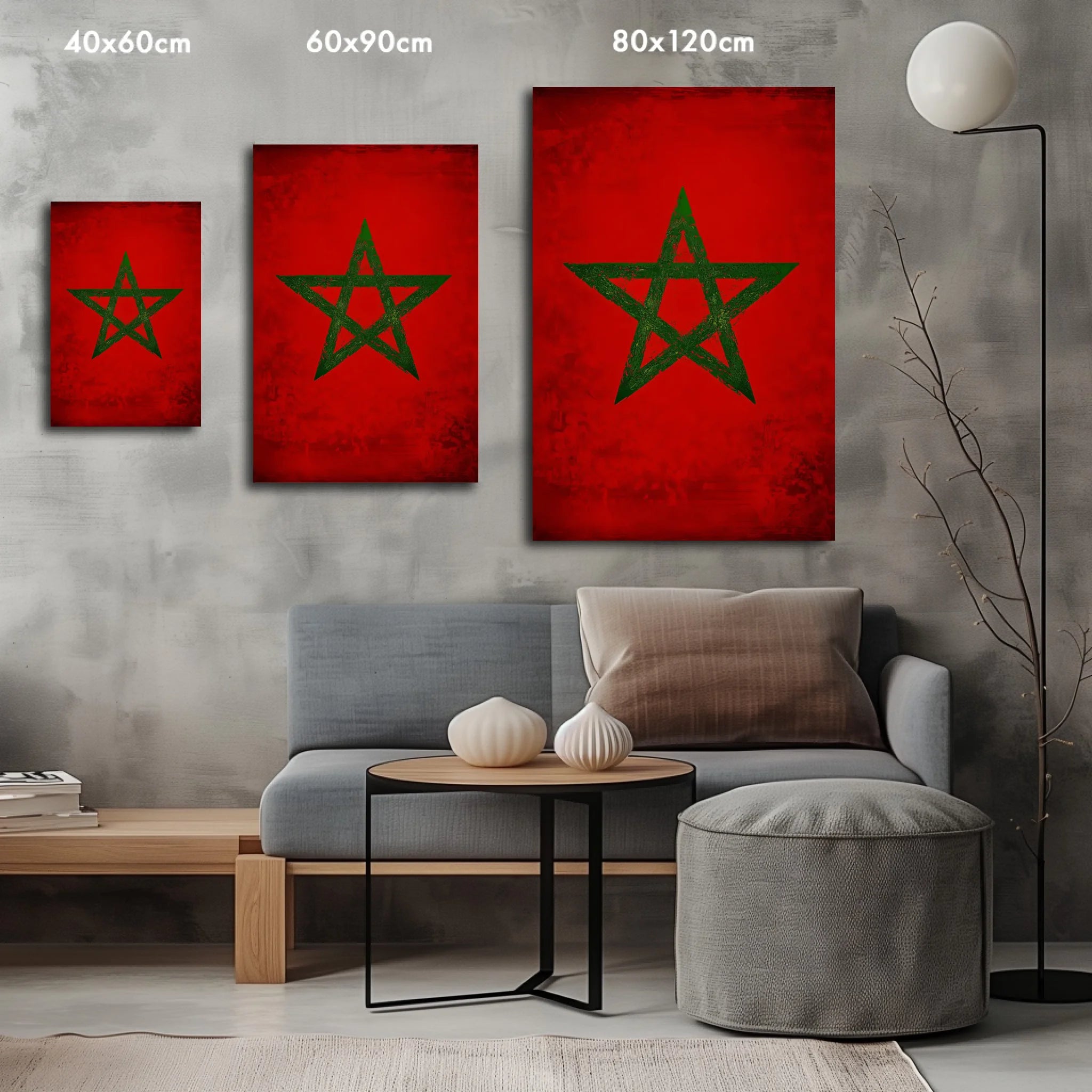 High-resolution visual of the Classic flags wall art, shown either in a stylish interior setting or as a detailed product mockup.