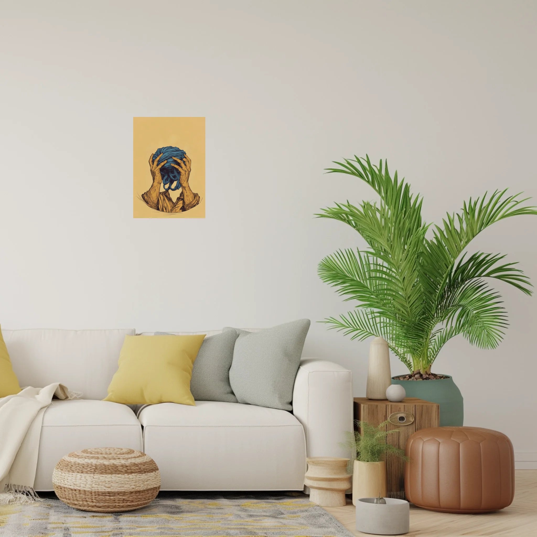 High-resolution visual of the Jma3 rask – Get Your Head Straight wall art, shown either in a stylish interior setting or as a detailed product mockup.