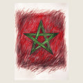 High-resolution visual of the Sketch flags wall art, shown either in a stylish interior setting or as a detailed product mockup.