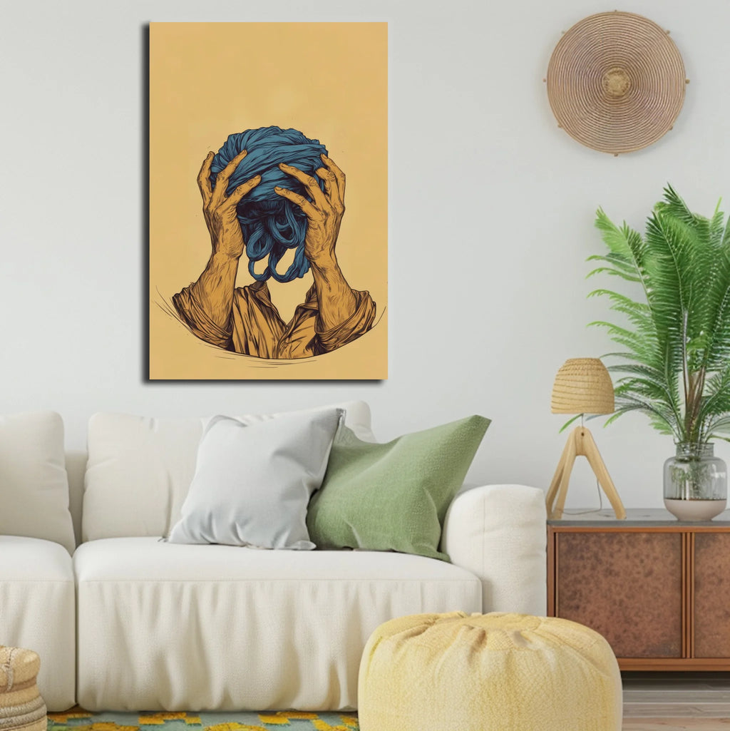 High-resolution visual of the Jma3 rask – Get Your Head Straight wall art, shown either in a stylish interior setting or as a detailed product mockup.