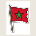 High-resolution visual of the Sticker flags wall art, shown either in a stylish interior setting or as a detailed product mockup.