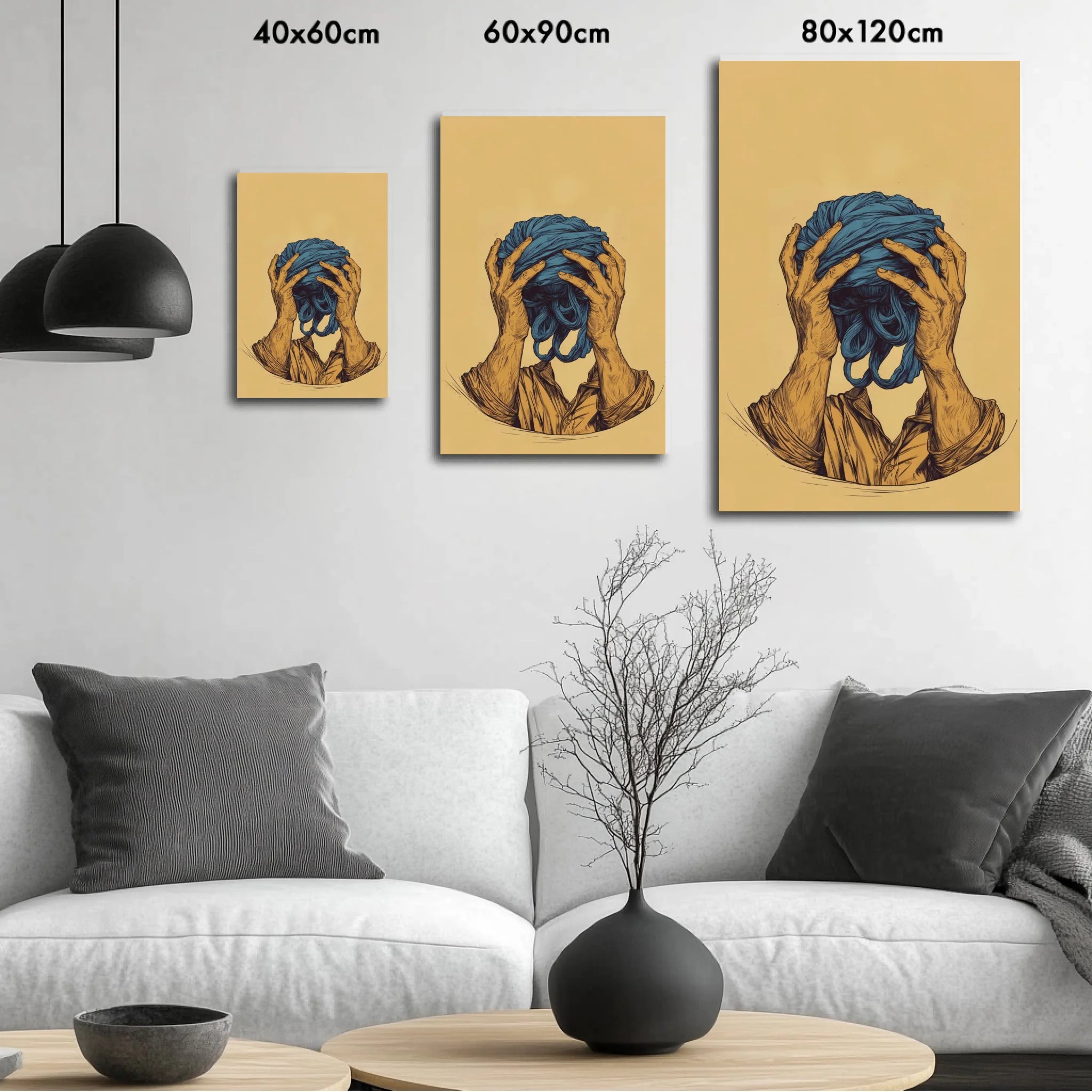 High-resolution visual of the Jma3 rask – Get Your Head Straight wall art, shown either in a stylish interior setting or as a detailed product mockup.