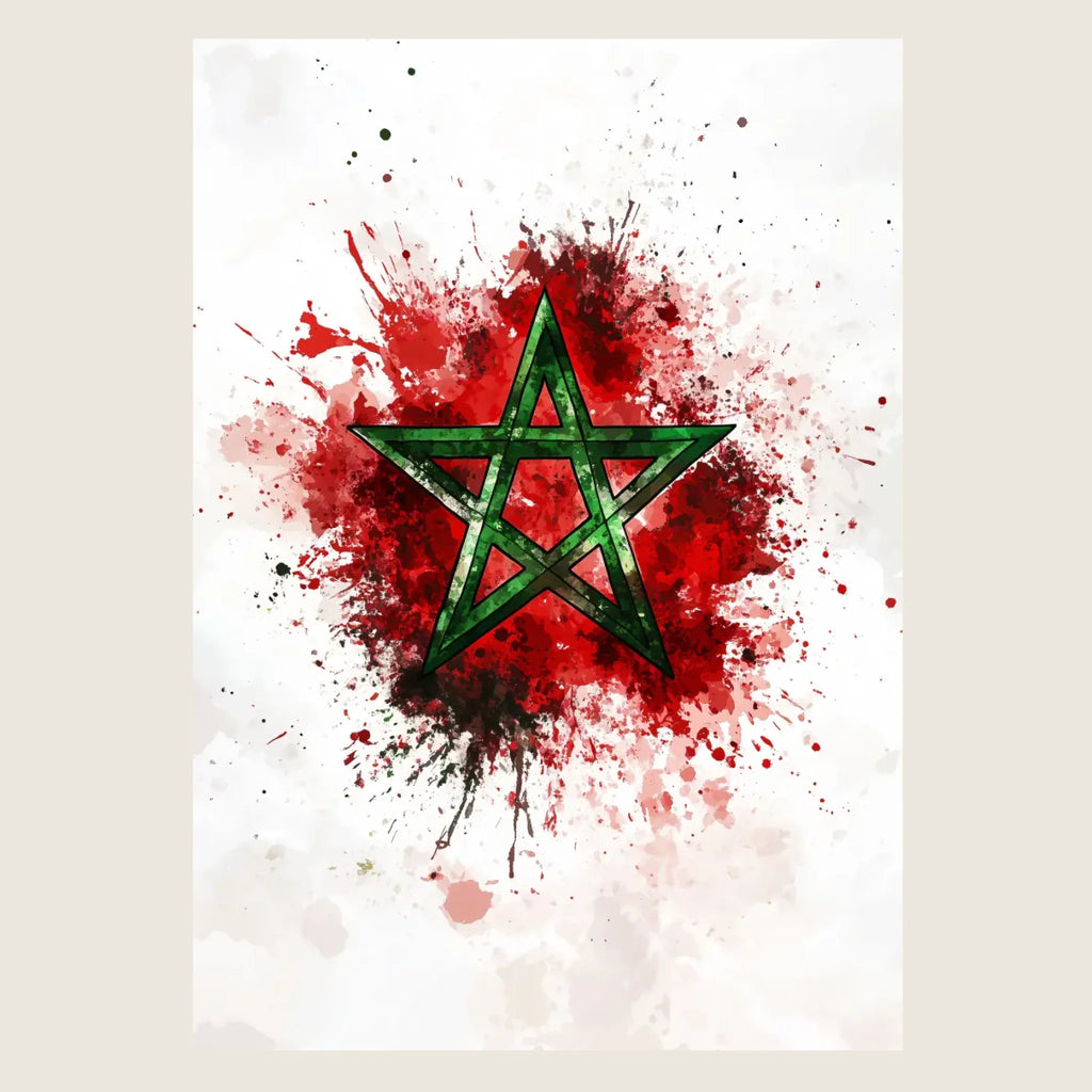 High-resolution visual of the Watercolor flags wall art, shown either in a stylish interior setting or as a detailed product mockup.