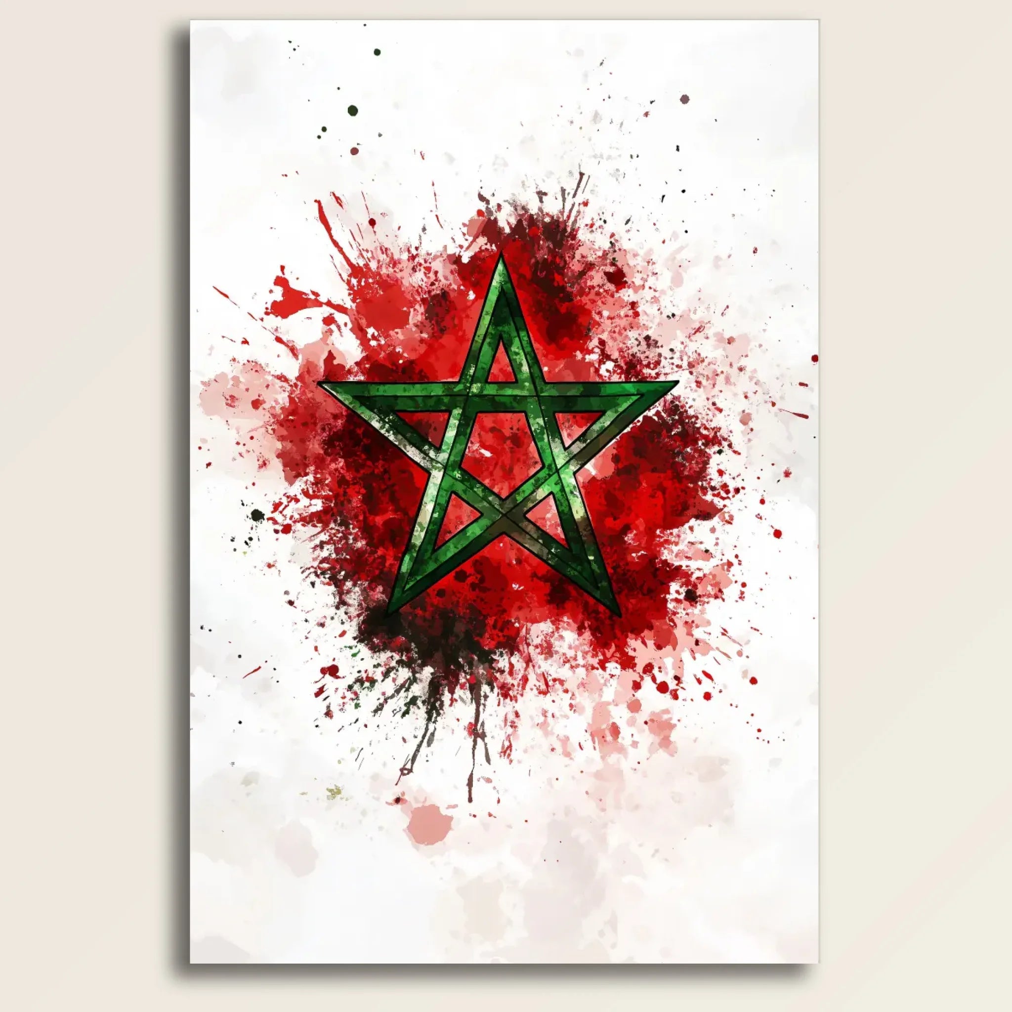 High-resolution visual of the Watercolor flags wall art, shown either in a stylish interior setting or as a detailed product mockup.