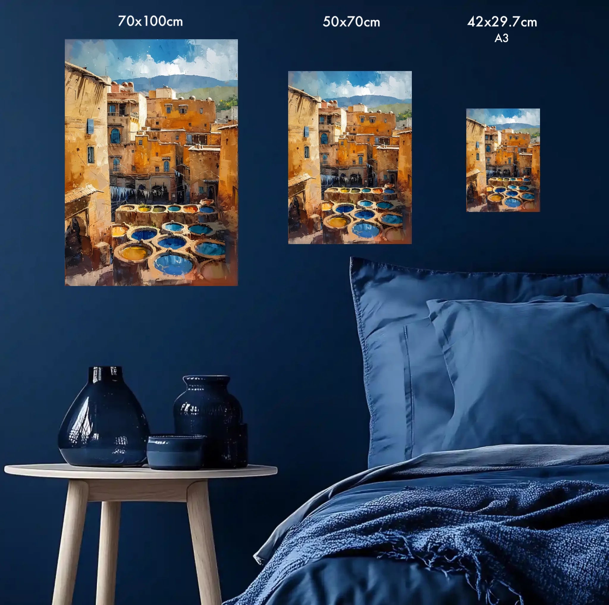 High-resolution visual of the Fes wall art, shown either in a stylish interior setting or as a detailed product mockup.