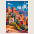 High-resolution visual of the Ouarzazate wall art, shown either in a stylish interior setting or as a detailed product mockup.