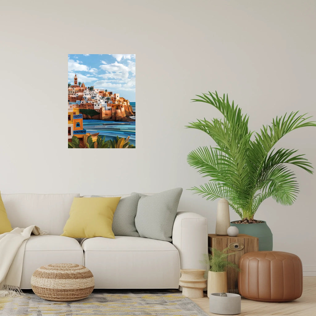 High-resolution visual of the Rabat wall art, shown either in a stylish interior setting or as a detailed product mockup.