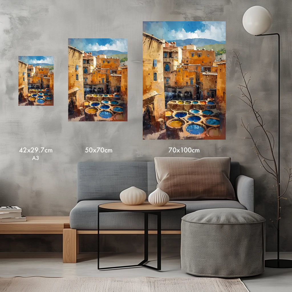 High-resolution visual of the Fes wall art, shown either in a stylish interior setting or as a detailed product mockup.