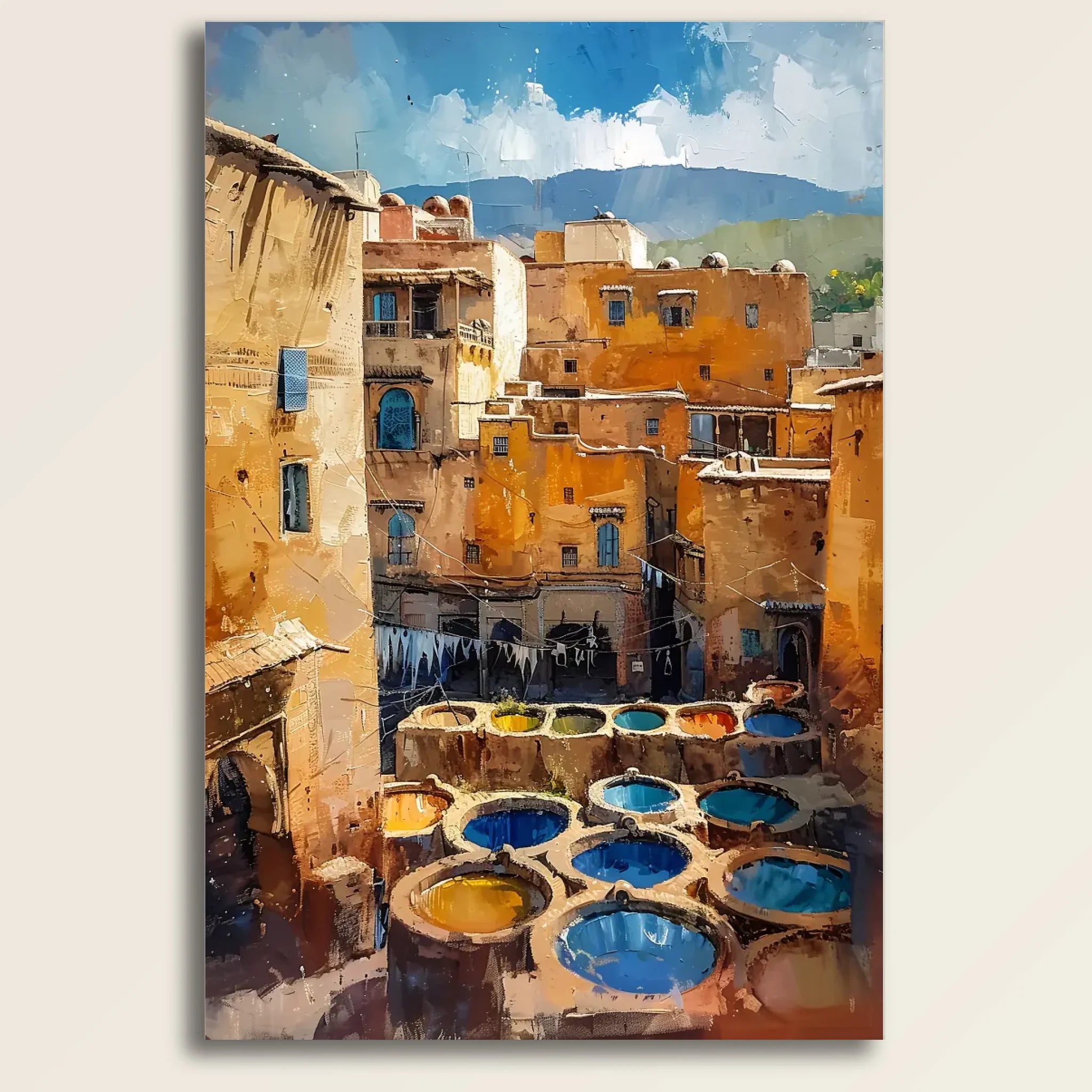 High-resolution visual of the Fes wall art, shown either in a stylish interior setting or as a detailed product mockup.