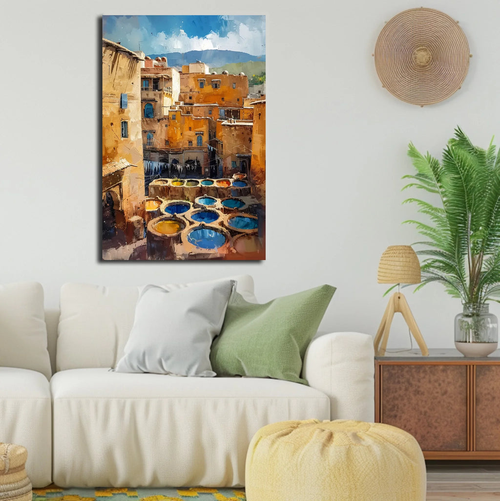 High-resolution visual of the Fes wall art, shown either in a stylish interior setting or as a detailed product mockup.
