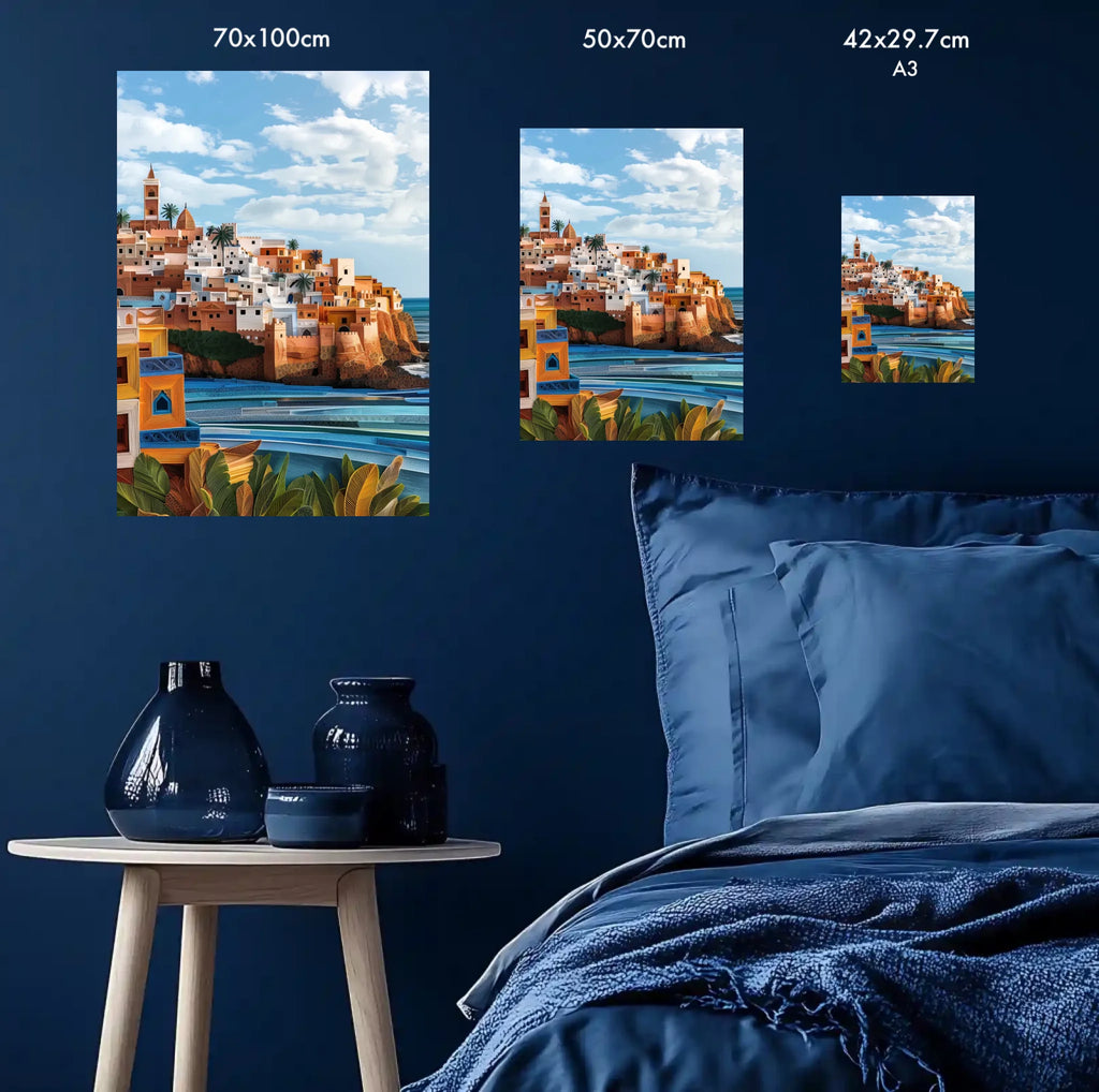 High-resolution visual of the Rabat wall art, shown either in a stylish interior setting or as a detailed product mockup.