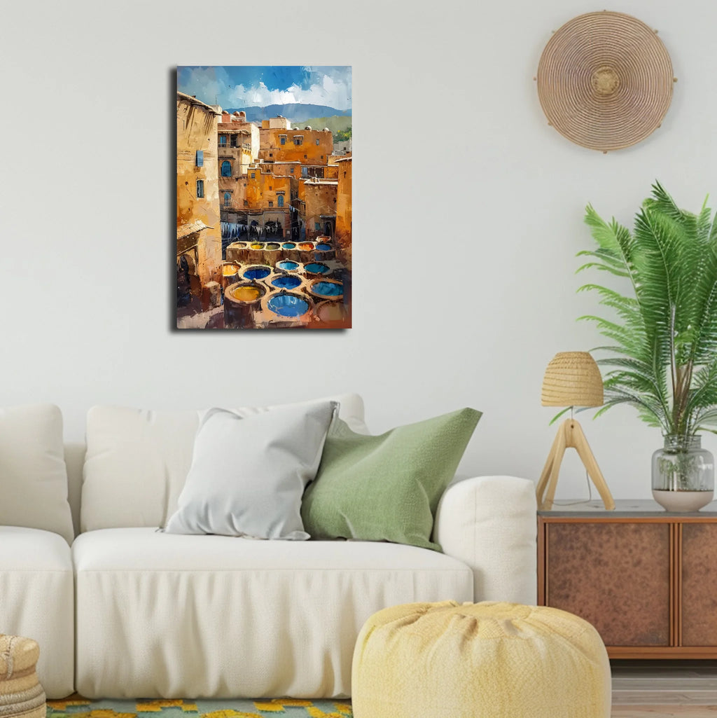 High-resolution visual of the Fes wall art, shown either in a stylish interior setting or as a detailed product mockup.