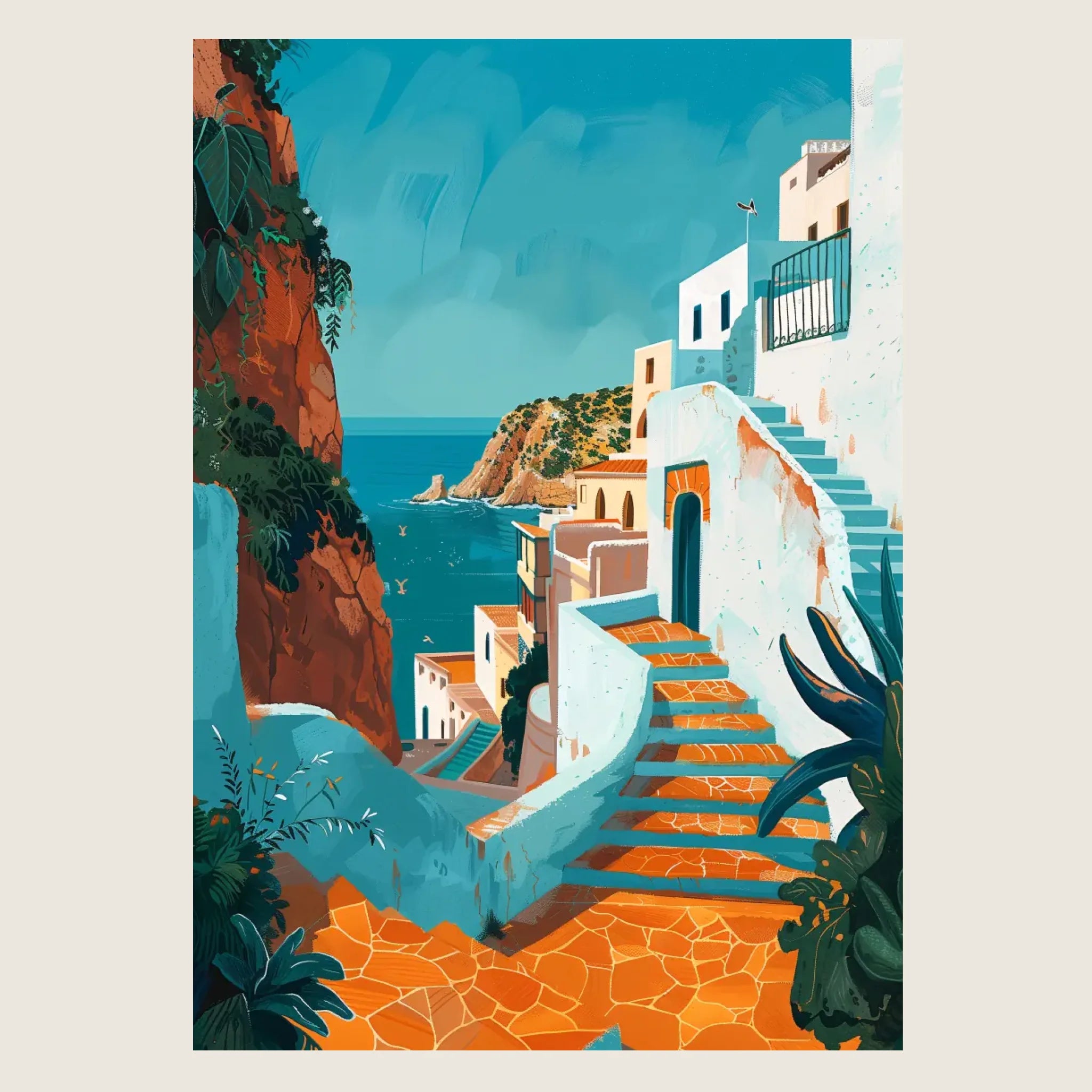 High-resolution visual of the Tanger wall art, shown either in a stylish interior setting or as a detailed product mockup.