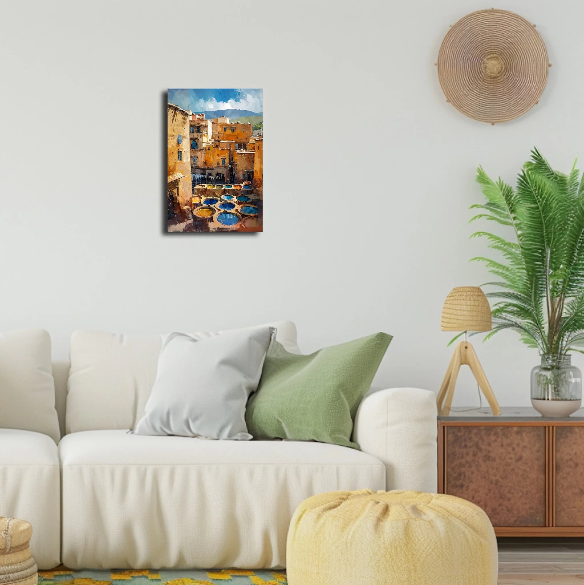 High-resolution visual of the Fes wall art, shown either in a stylish interior setting or as a detailed product mockup.
