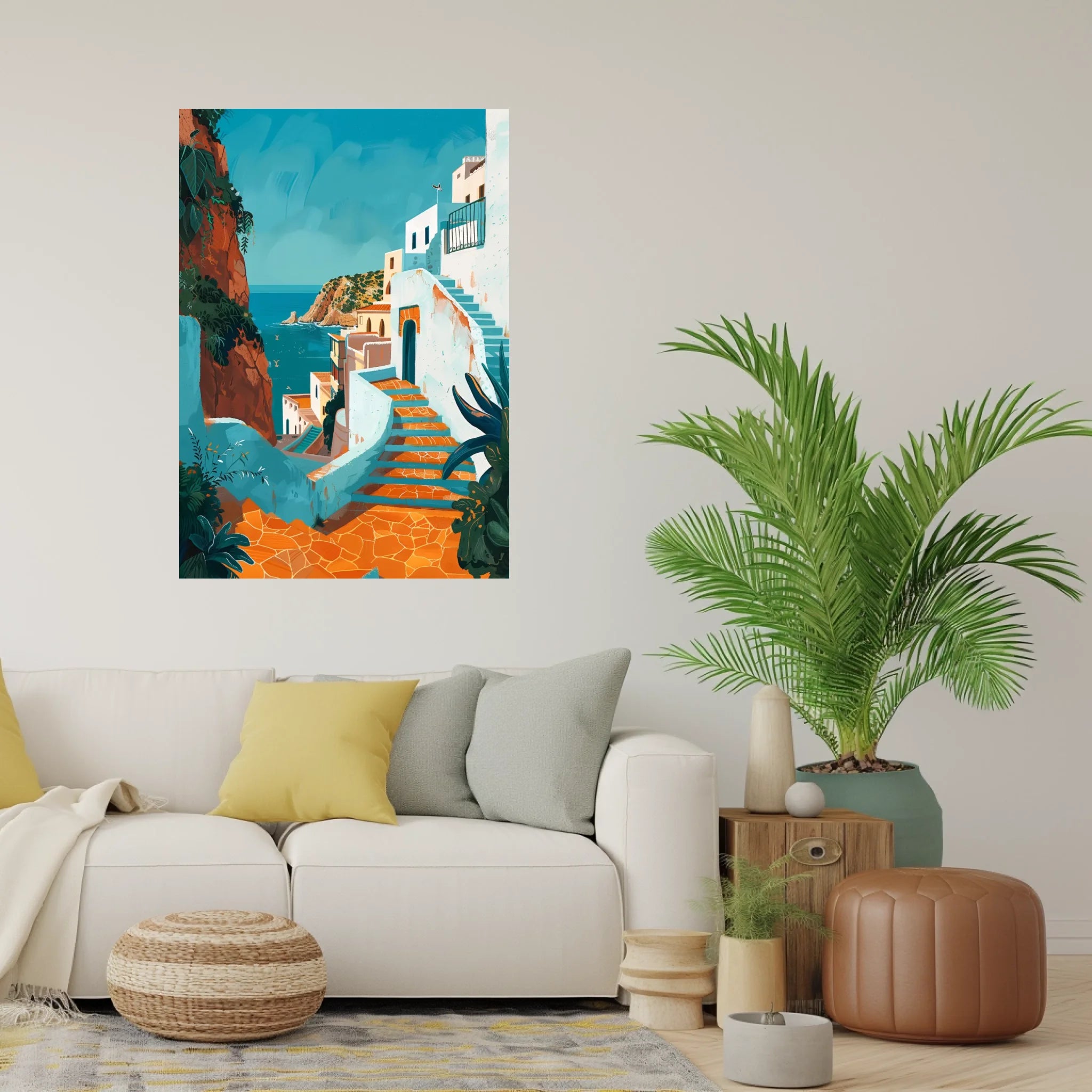 High-resolution visual of the Tanger wall art, shown either in a stylish interior setting or as a detailed product mockup.