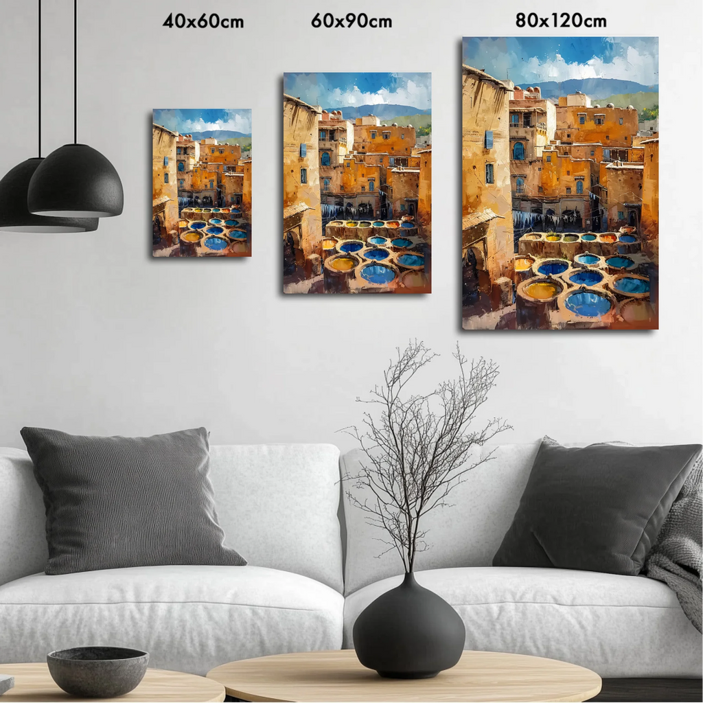 High-resolution visual of the Fes wall art, shown either in a stylish interior setting or as a detailed product mockup.