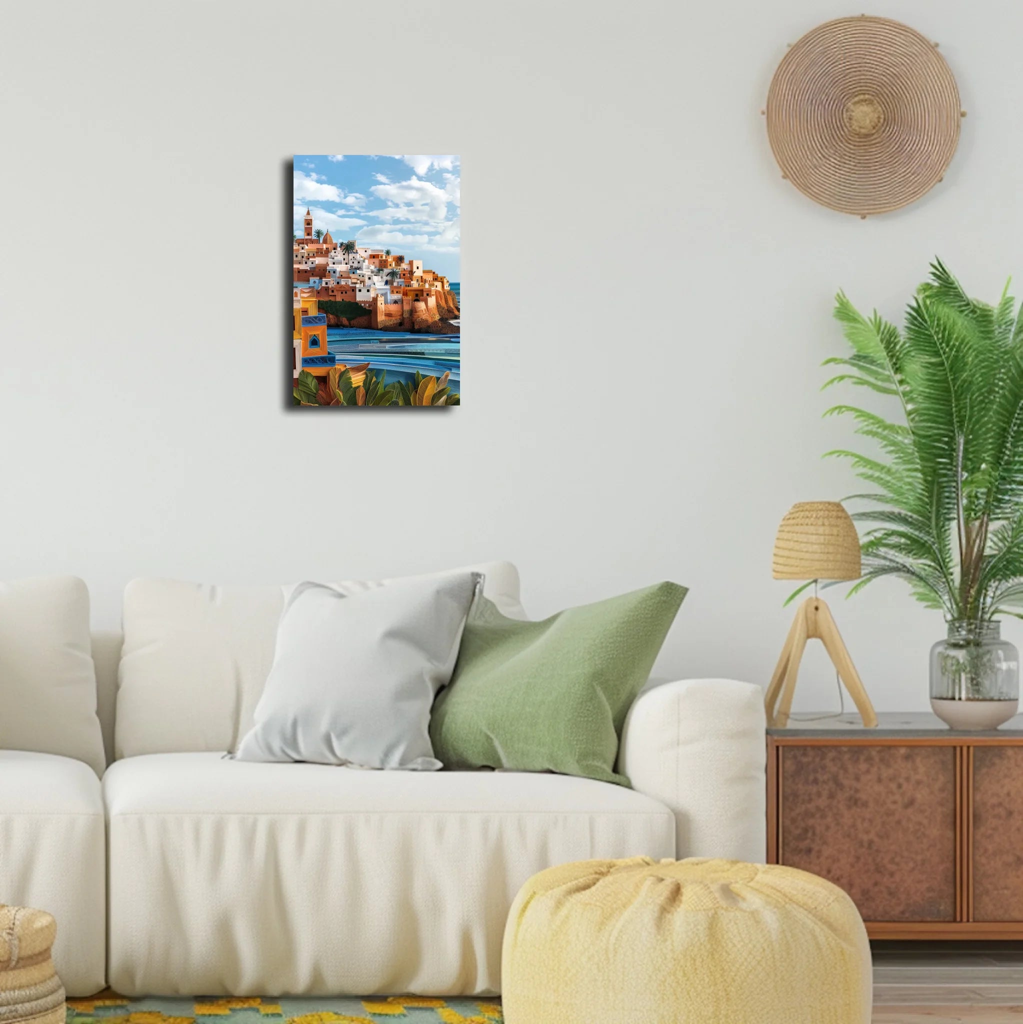 High-resolution visual of the Rabat wall art, shown either in a stylish interior setting or as a detailed product mockup.