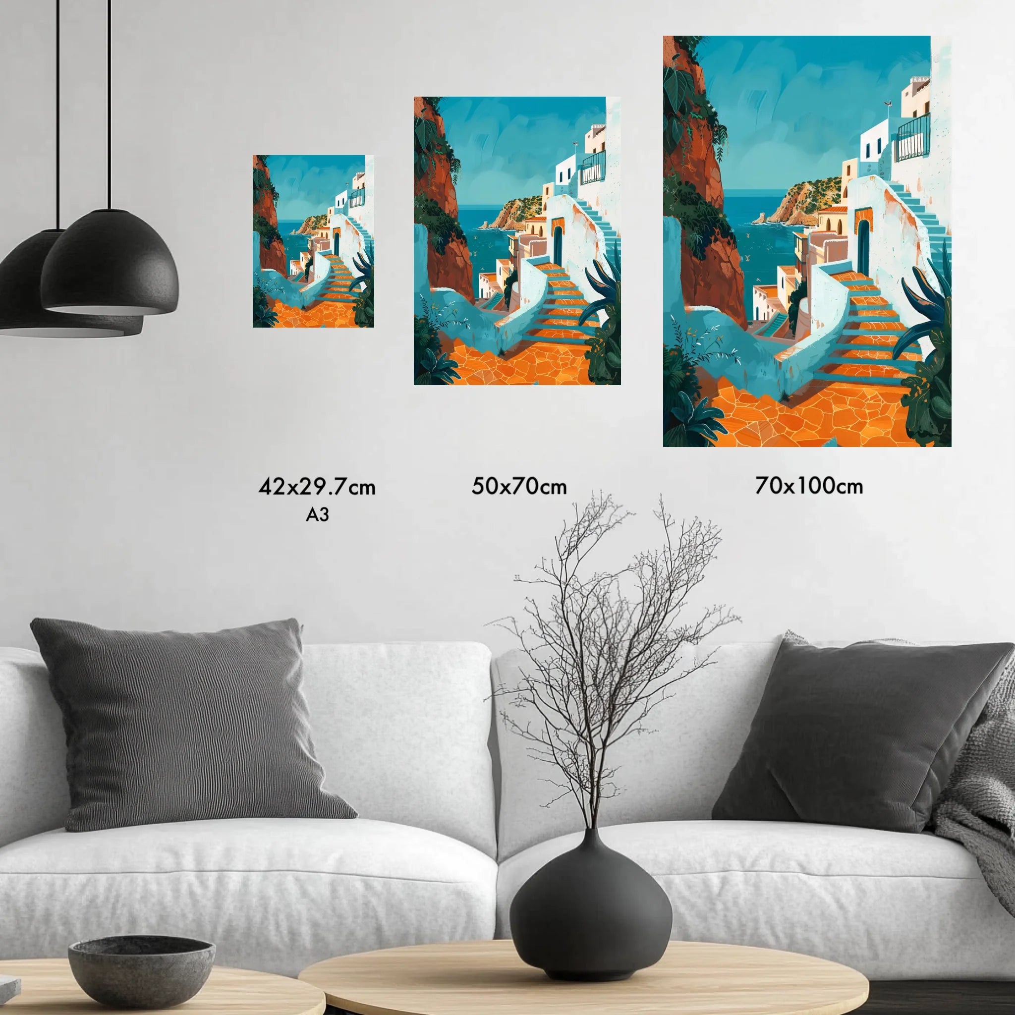 High-resolution visual of the Tanger wall art, shown either in a stylish interior setting or as a detailed product mockup.