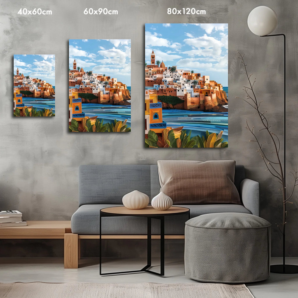 High-resolution visual of the Rabat wall art, shown either in a stylish interior setting or as a detailed product mockup.