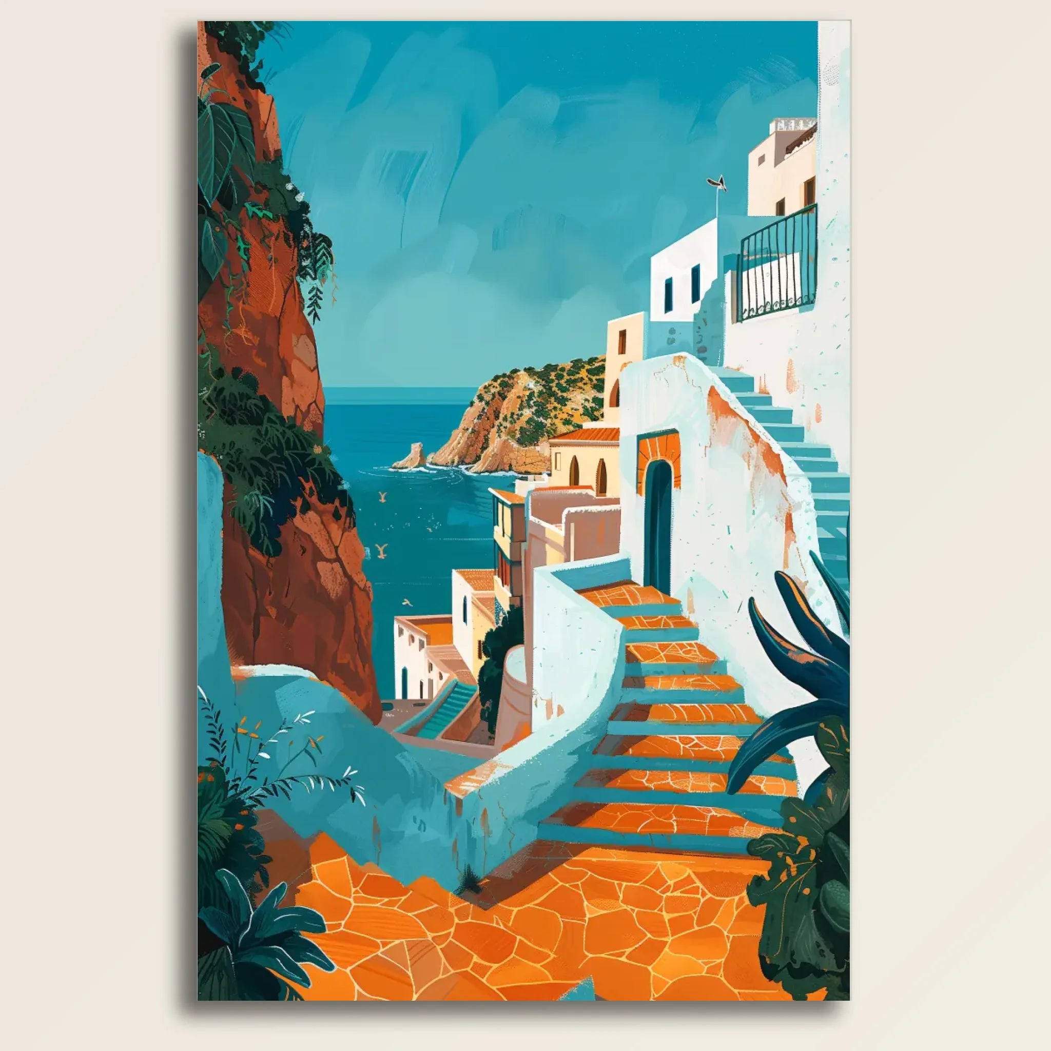 High-resolution visual of the Tanger wall art, shown either in a stylish interior setting or as a detailed product mockup.