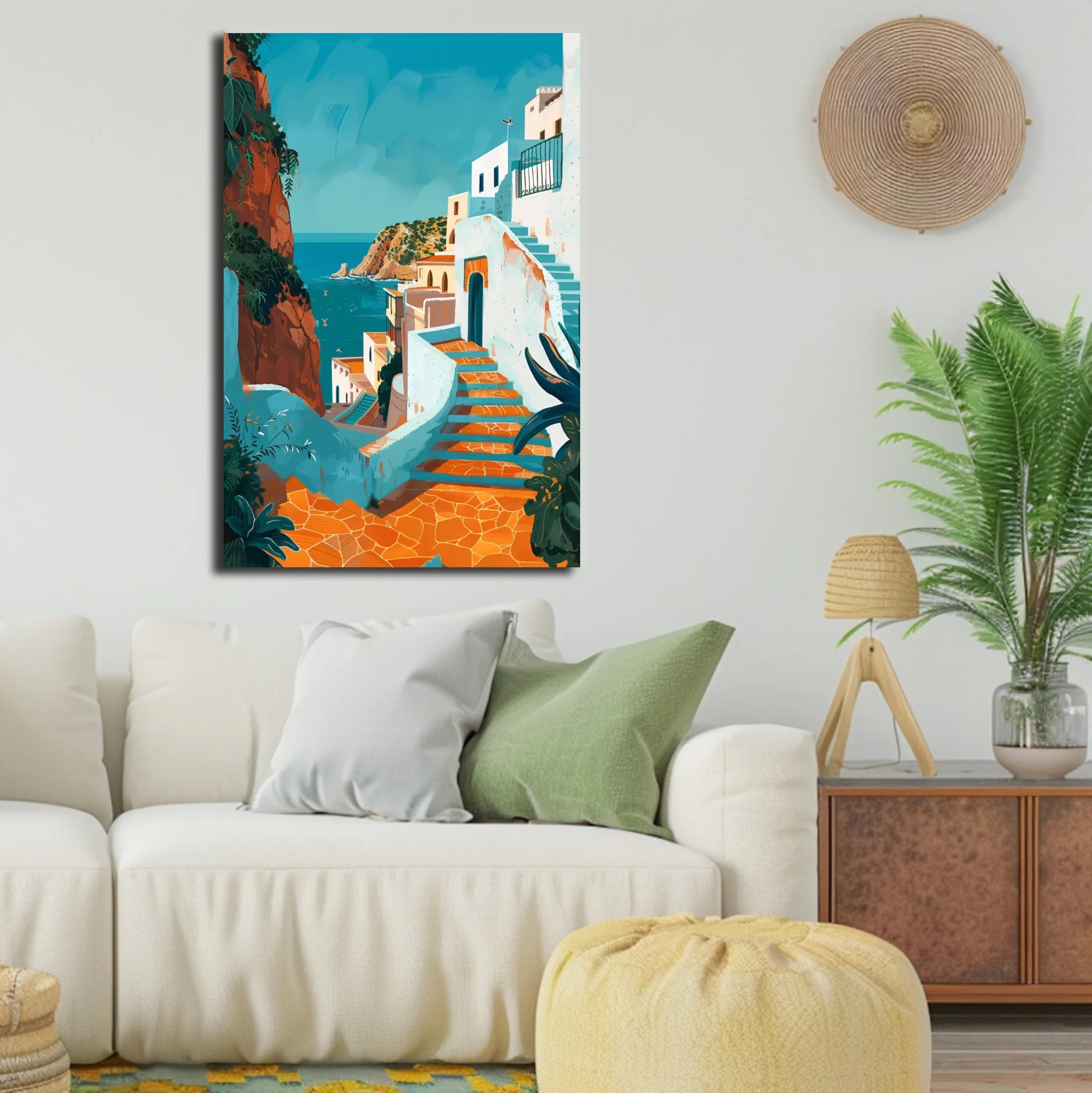 High-resolution visual of the Tanger wall art, shown either in a stylish interior setting or as a detailed product mockup.