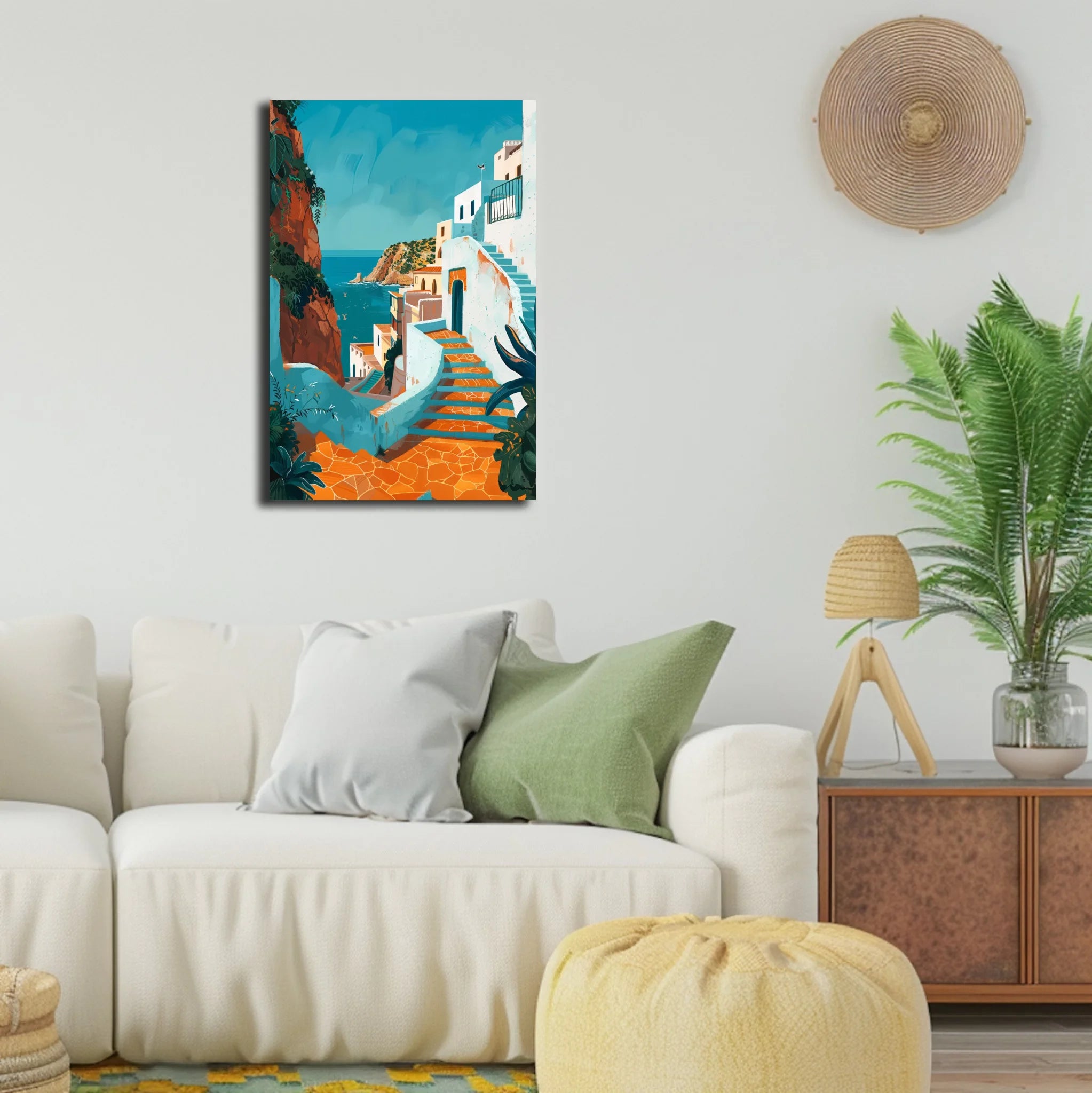 High-resolution visual of the Tanger wall art, shown either in a stylish interior setting or as a detailed product mockup.