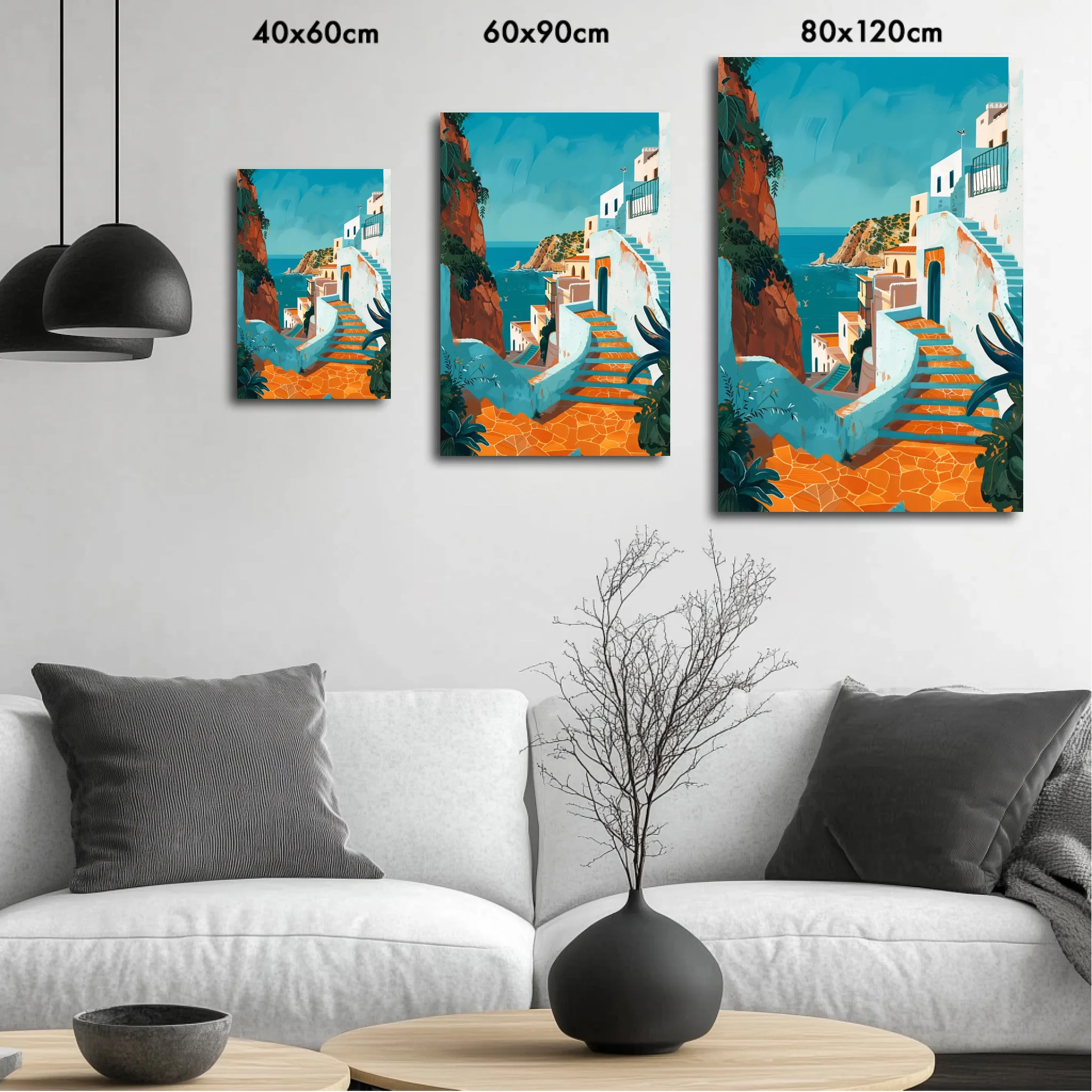 High-resolution visual of the Tanger wall art, shown either in a stylish interior setting or as a detailed product mockup.