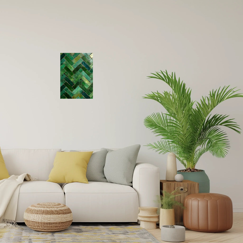 High-resolution visual of the Moroccan Zellige wall art, shown either in a stylish interior setting or as a detailed product mockup.