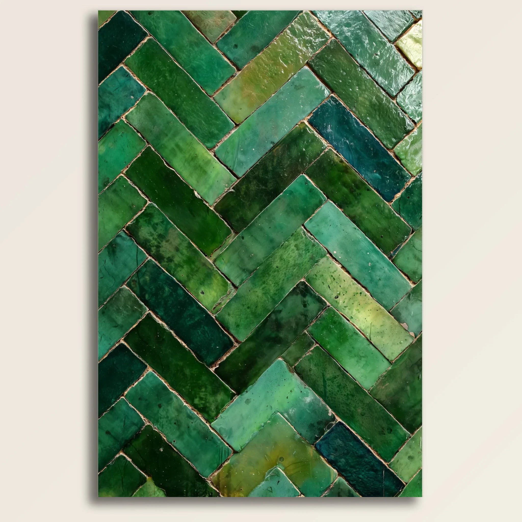 High-resolution visual of the Moroccan Zellige wall art, shown either in a stylish interior setting or as a detailed product mockup.