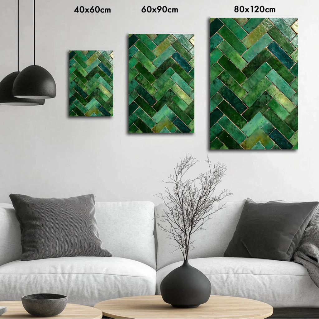 High-resolution visual of the Moroccan Zellige wall art, shown either in a stylish interior setting or as a detailed product mockup.