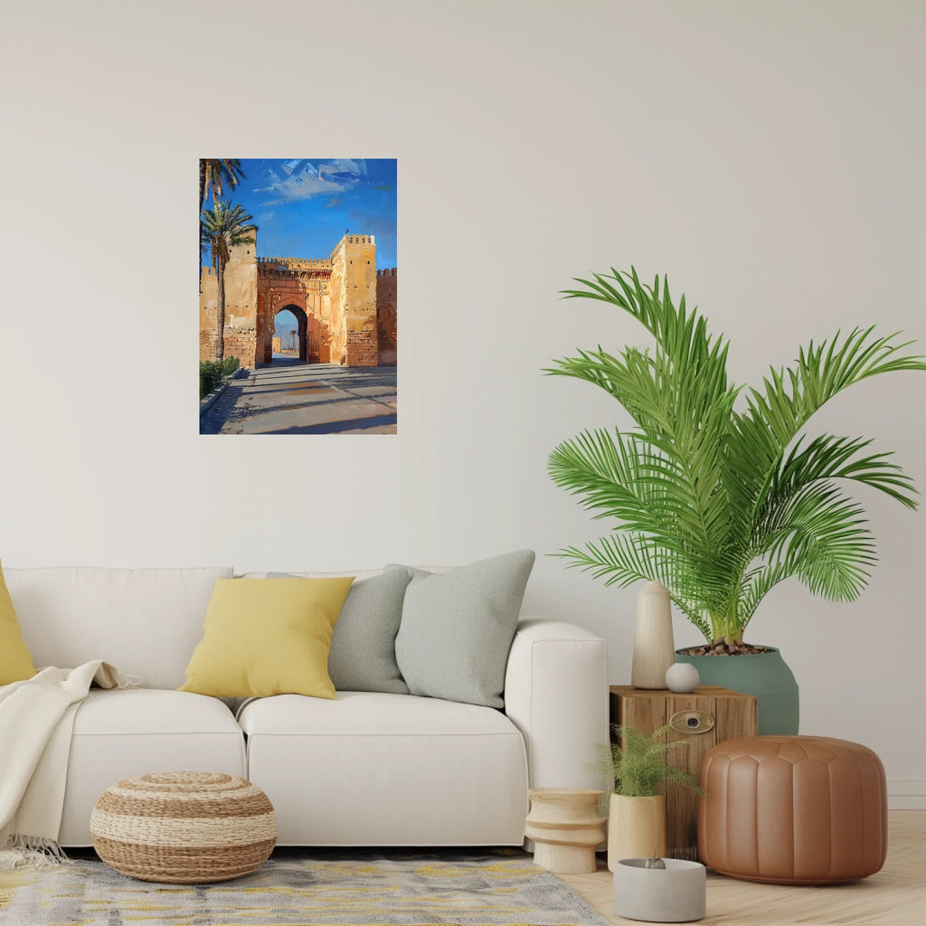 High-resolution visual of the Oujda wall art, shown either in a stylish interior setting or as a detailed product mockup.