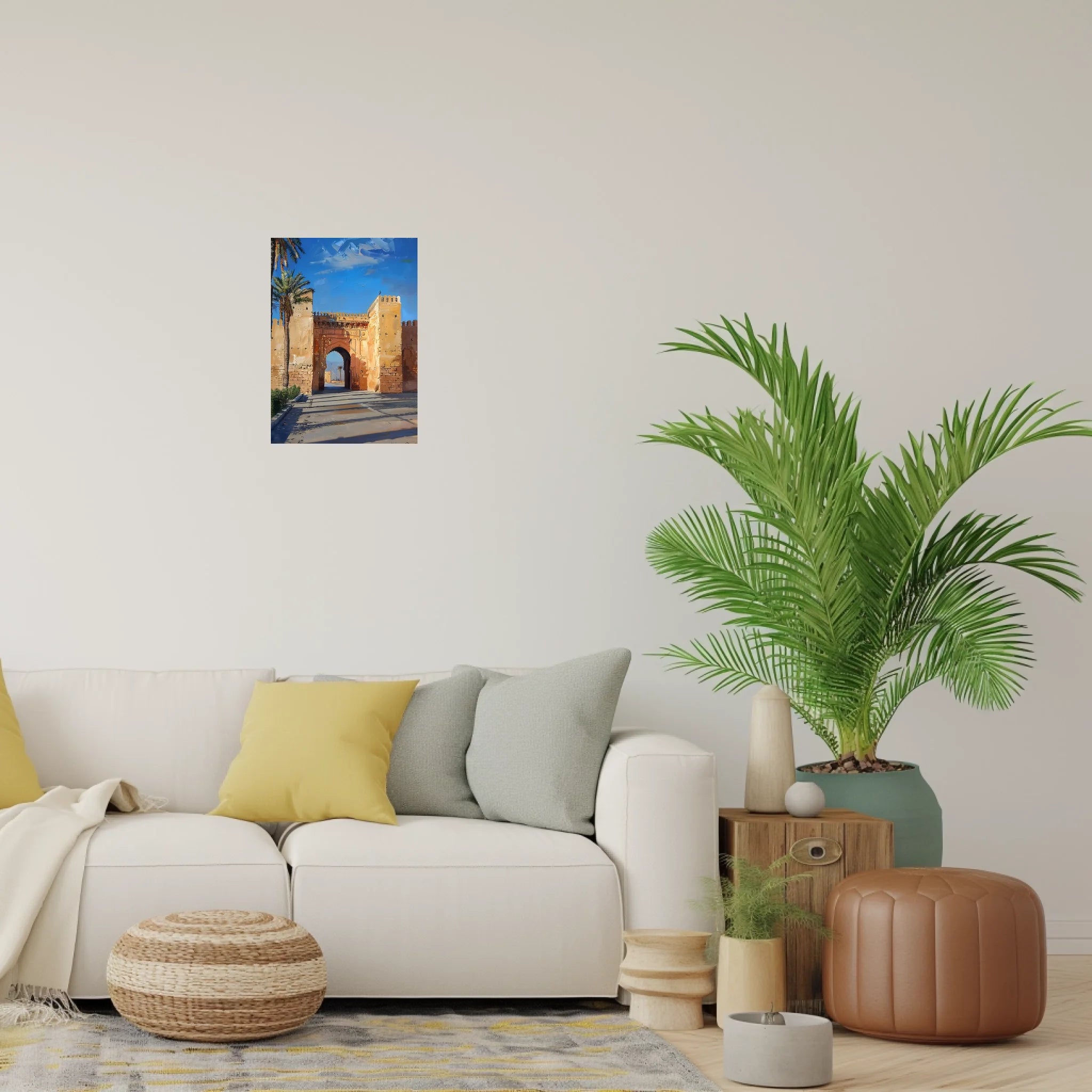 High-resolution visual of the Oujda wall art, shown either in a stylish interior setting or as a detailed product mockup.