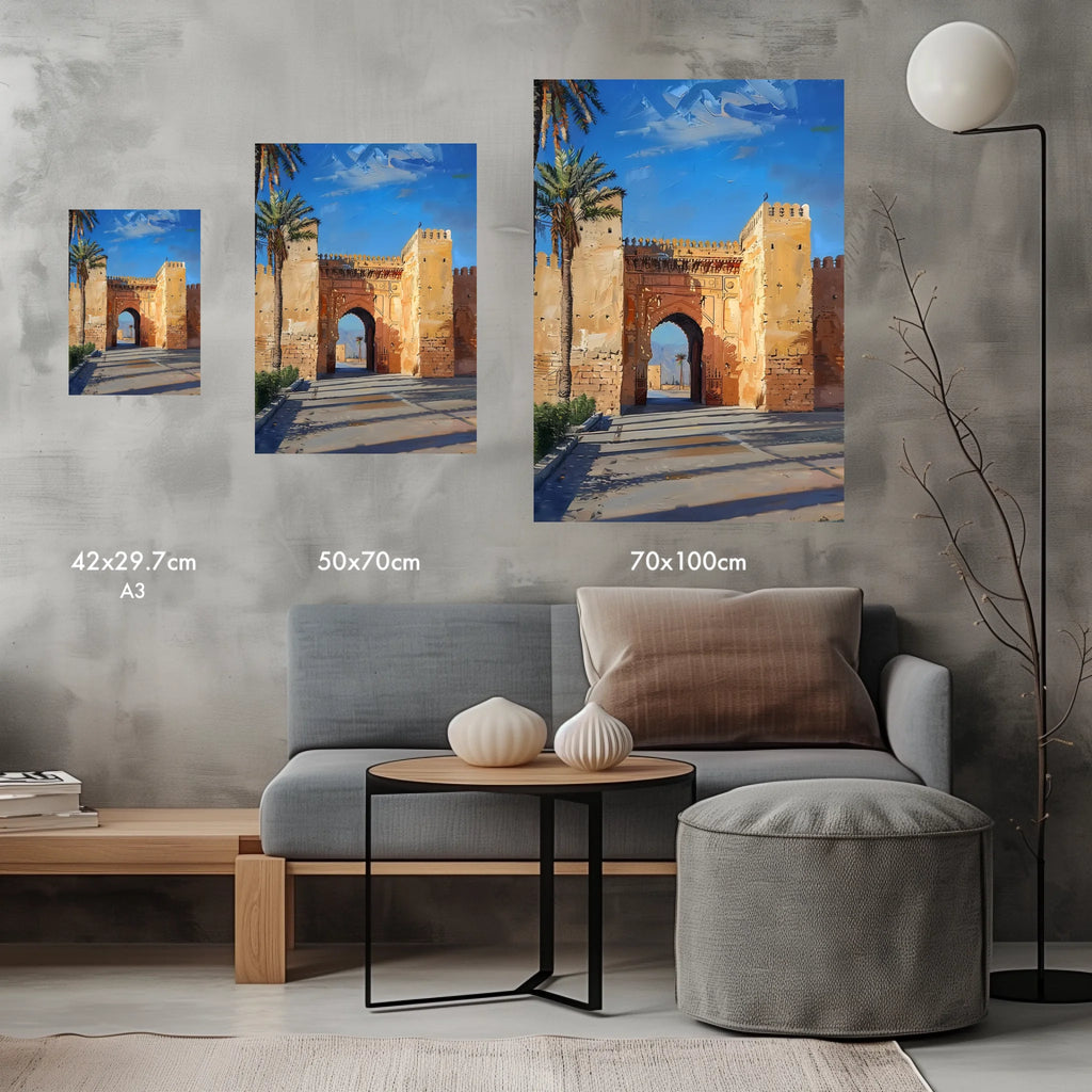 High-resolution visual of the Oujda wall art, shown either in a stylish interior setting or as a detailed product mockup.