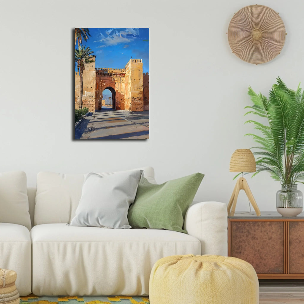 High-resolution visual of the Oujda wall art, shown either in a stylish interior setting or as a detailed product mockup.