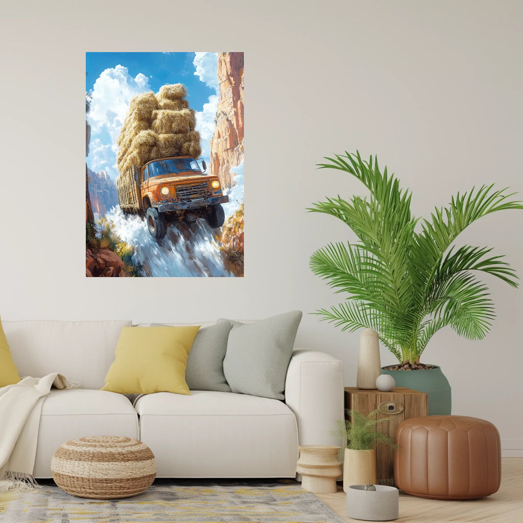 High-resolution visual of the Makayn Mouchkil – No worries, Always wall art, shown either in a stylish interior setting or as a detailed product mockup.