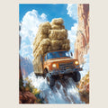 High-resolution visual of the Makayn Mouchkil – No worries, Always wall art, shown either in a stylish interior setting or as a detailed product mockup.